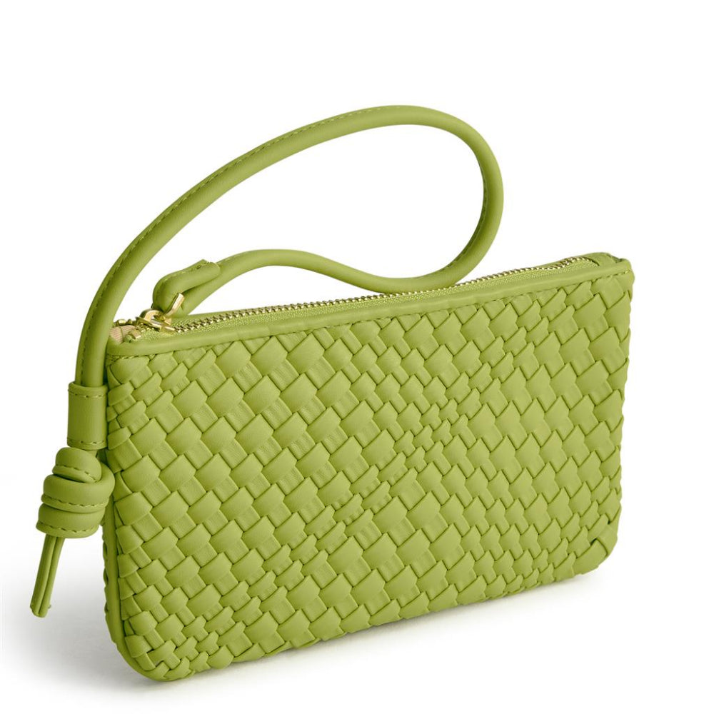Vera Bradley Stylish Knotted Wristlet Crafted from Woven Artificial Leather for Fashionable Women