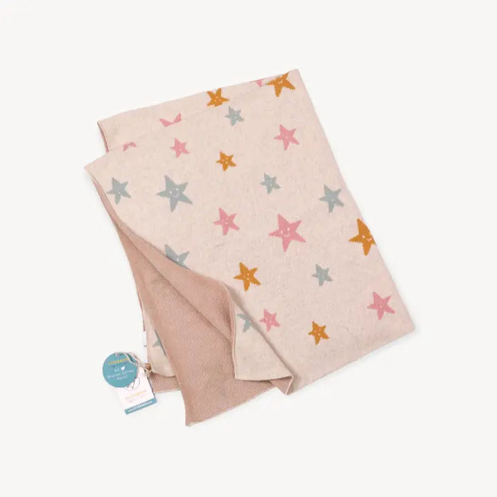 Viverano Organics Ultra-Soft Organic Cotton Jacquard Knit Baby Blanket