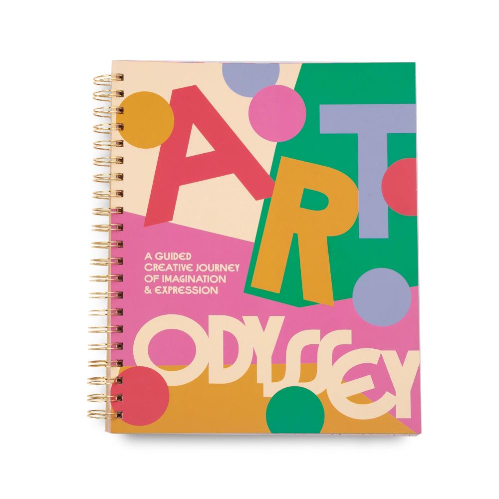 Ban.do Art Odyssey Perforated Coloring Book with Art Prompts and Stickers