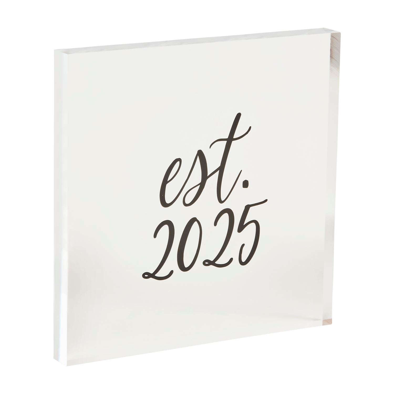 Mud Pie Established in 2025 Decorative Acrylic Wall Plaque