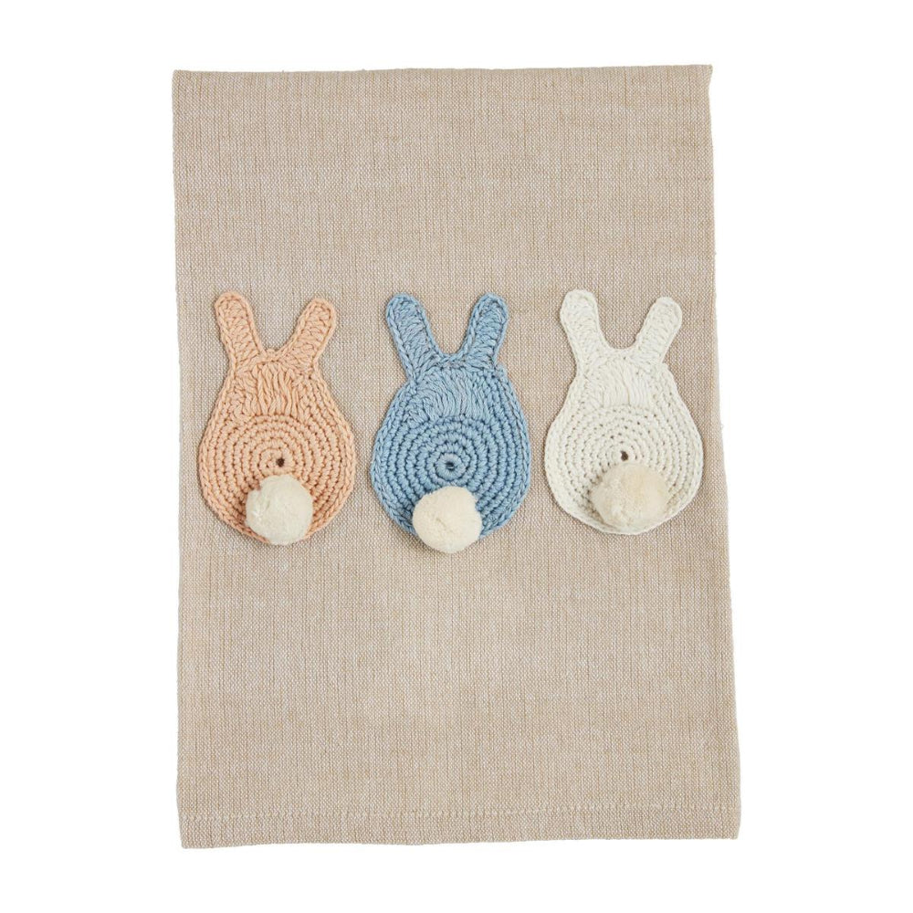 Mud Pie Crochet Easter Cotton Hand Towel for Decorative Use