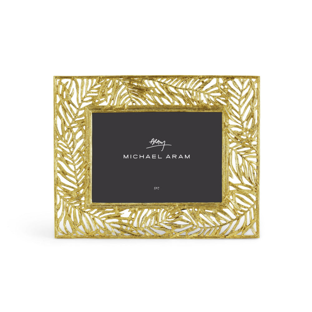 Michael Aram 5 x 7 Antique Gold Palm Picture Frame