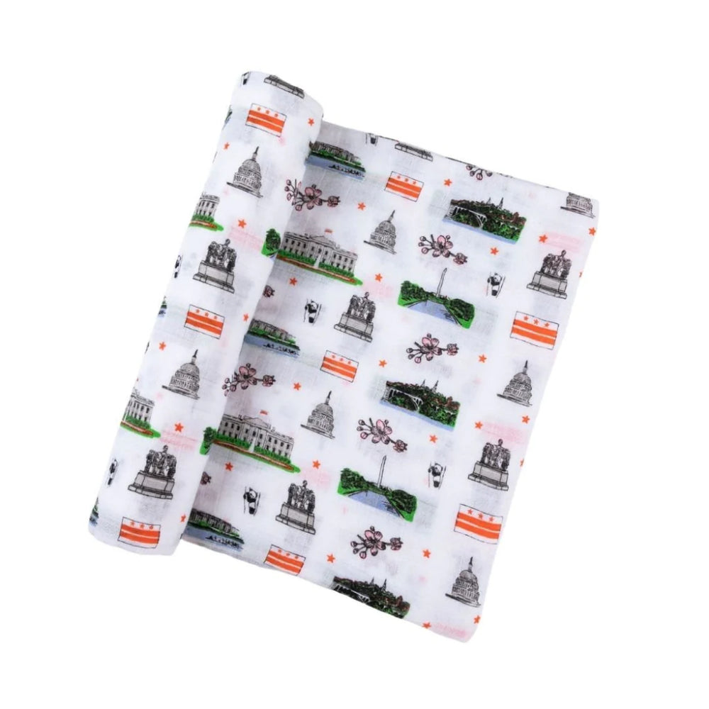 Soft and Breathable Washington DC Baby Swaddle Blanket for Little Ones