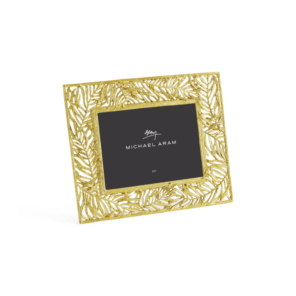 Michael Aram 5 x 7 Antique Gold Palm Picture Frame