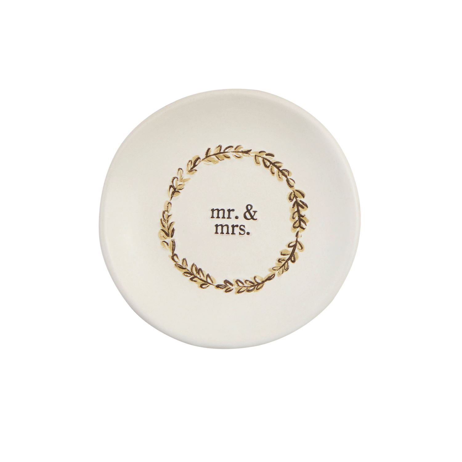 Mud Pie Stoneware Wedding Ring Dish with Three Style Options