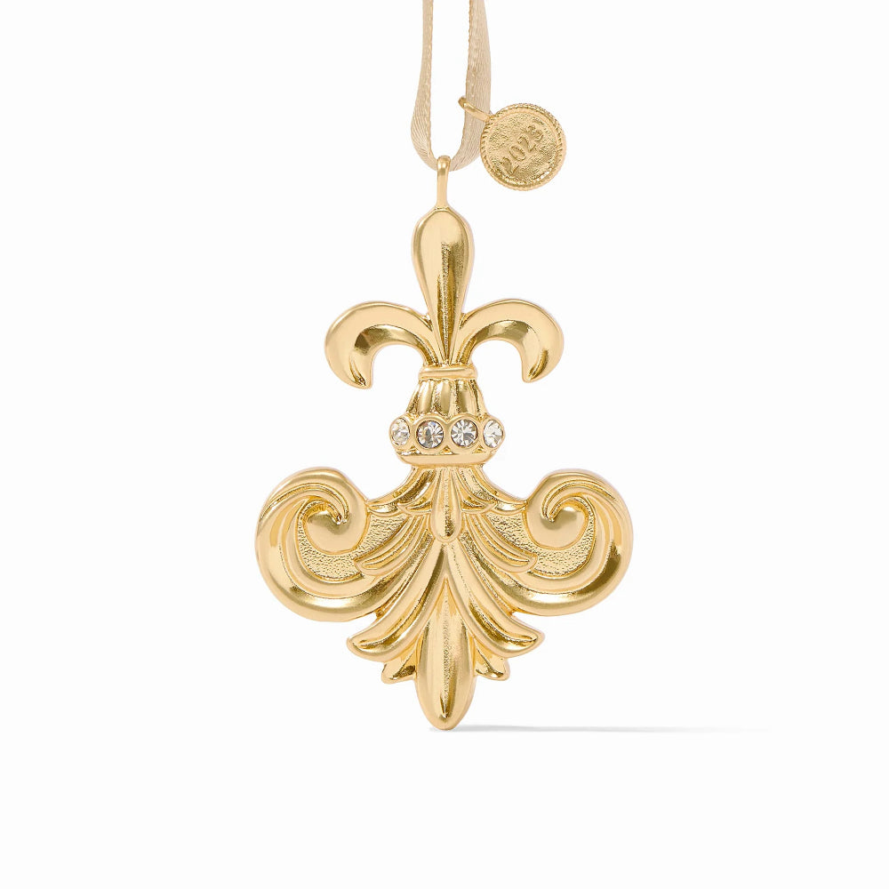 Julie Vos 2023 Commemorative Gold-plated Fleur-de-Lis Holiday Ornament