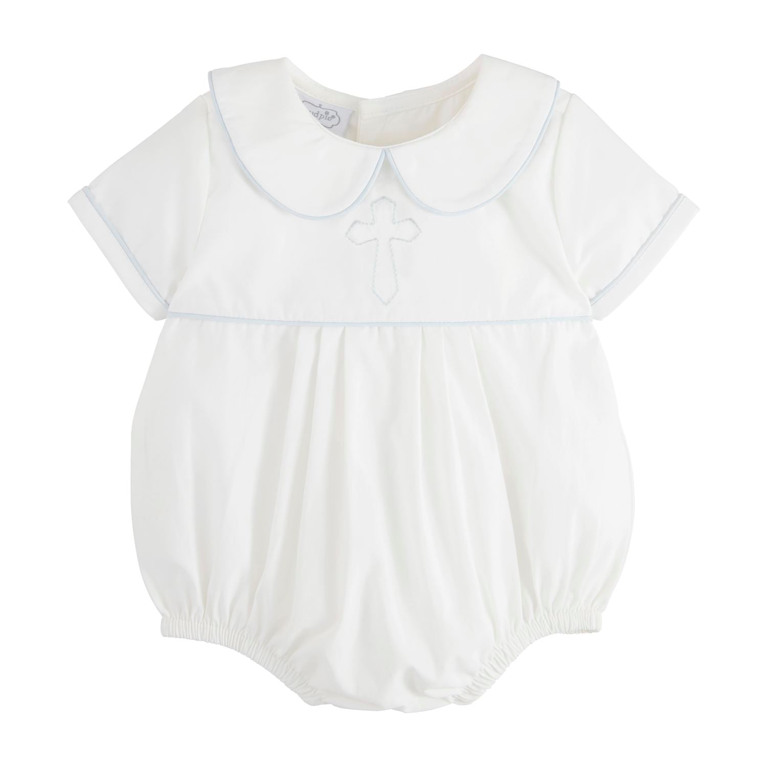 Mud Pie Boys' Cross-Designed Poplin Bubble Outfit