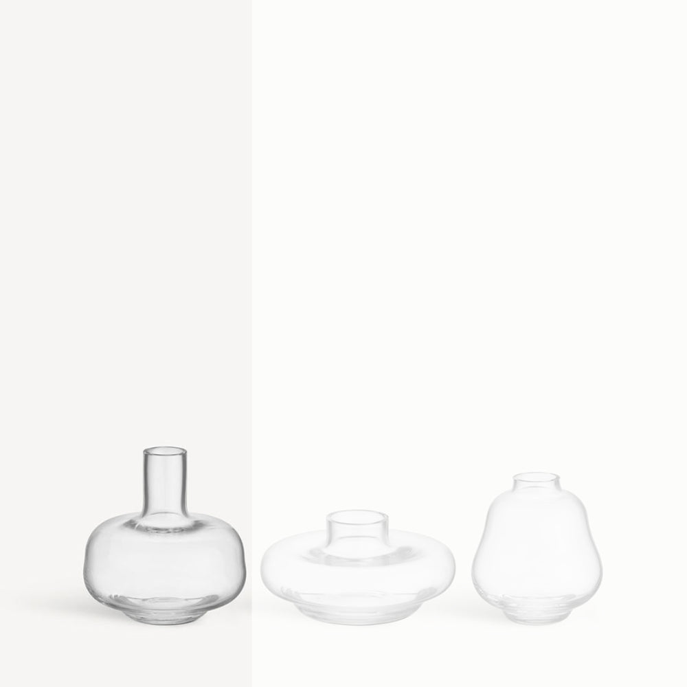 KostaBoda Transparent Mini Kappa Vase in Three Shapes