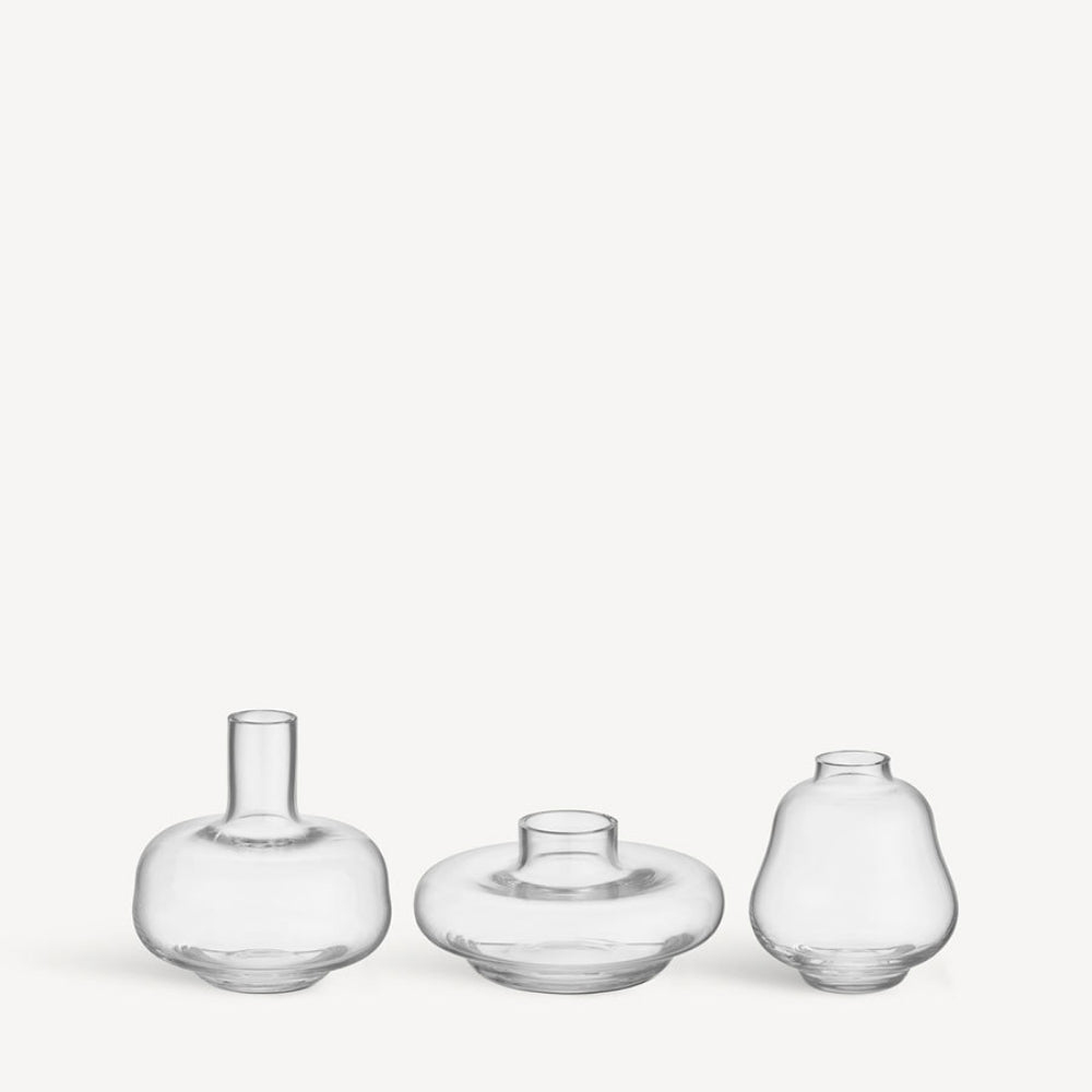 KostaBoda Transparent Mini Kappa Vase in Three Shapes