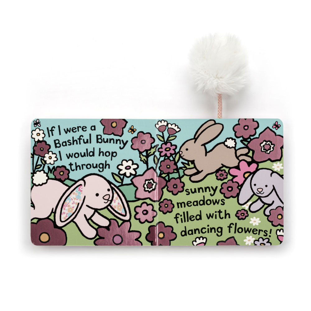 Jellycat Board Book - If I Were A Blush Bunny: A Creative and Sensory Reading Experience
