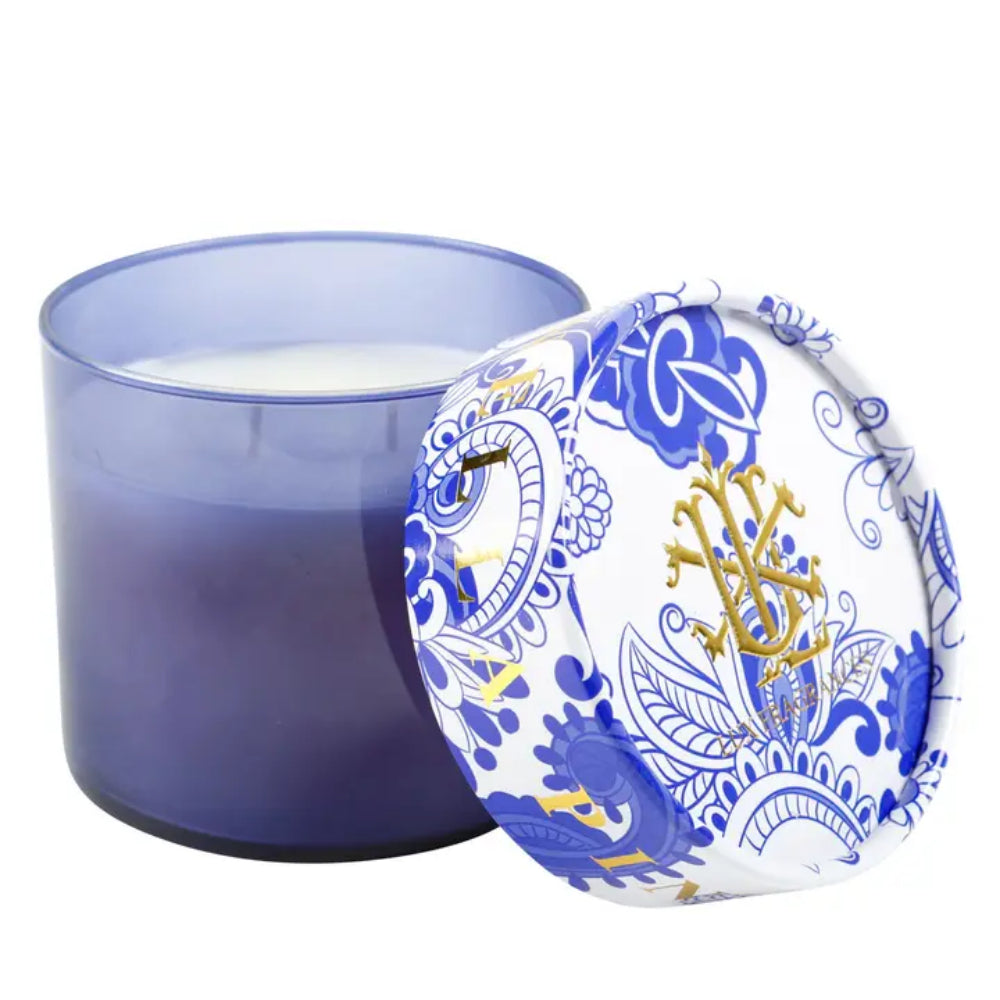 15 oz. Lux 2-Wick Decorative Lid Citronella Pineapple Scented Candle