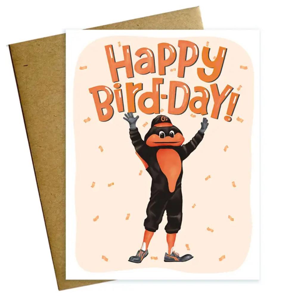 Delightful Baltimore Orioles Happy Bird - Day Birthday Card