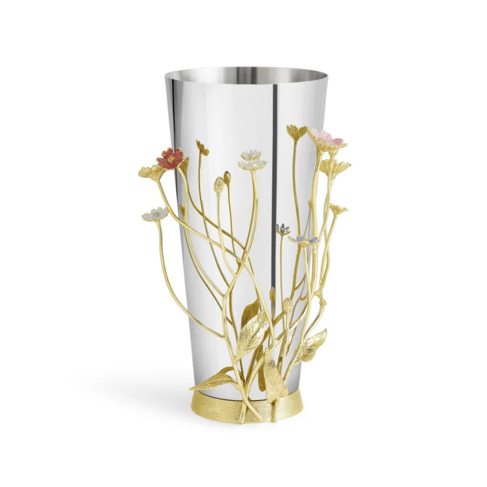 Michael Aram Hand - Enameled Wildflowers Metal Vase Collection