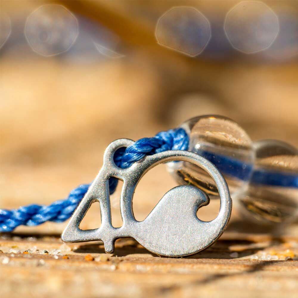 4Ocean Signature Blue Beaded Fashion Bracelet for Unisex Use
