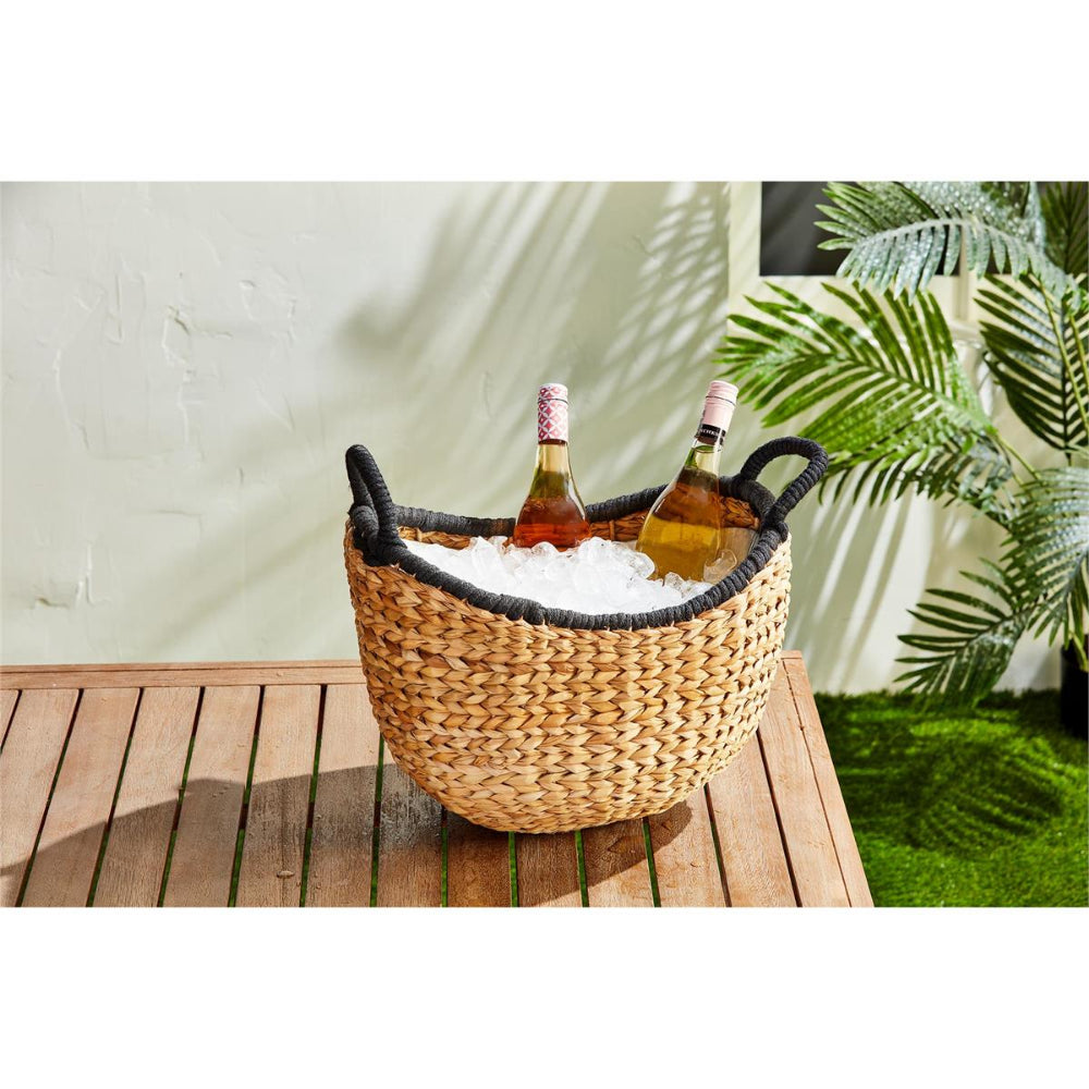 Mud Pie Stylish Seagrass Drink Bucket for Parties