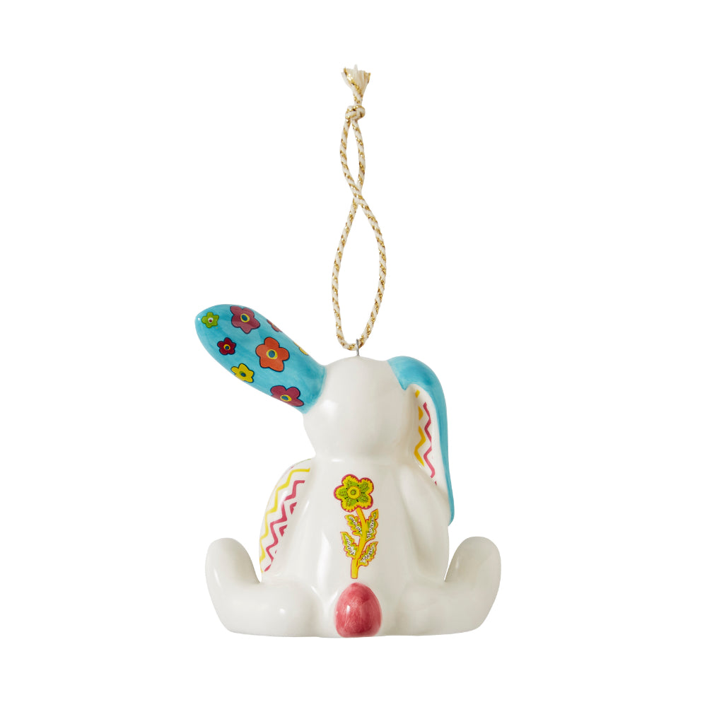 Spode Christmas Doodles Collection Kit Kemp Minnie Rabbit Porcelain Ornament for Festive Decorations