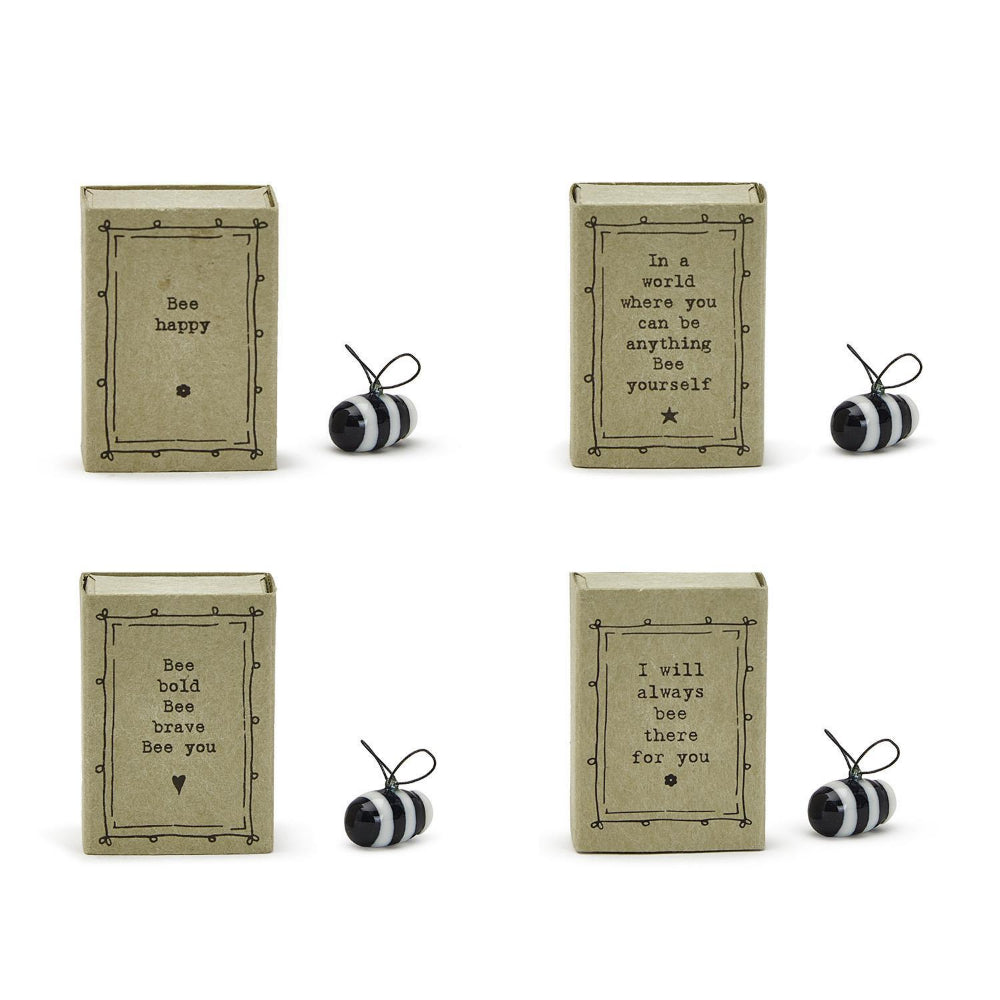 East of India's Adorable Bee Porcelain Assortment in Gift Matchboxes