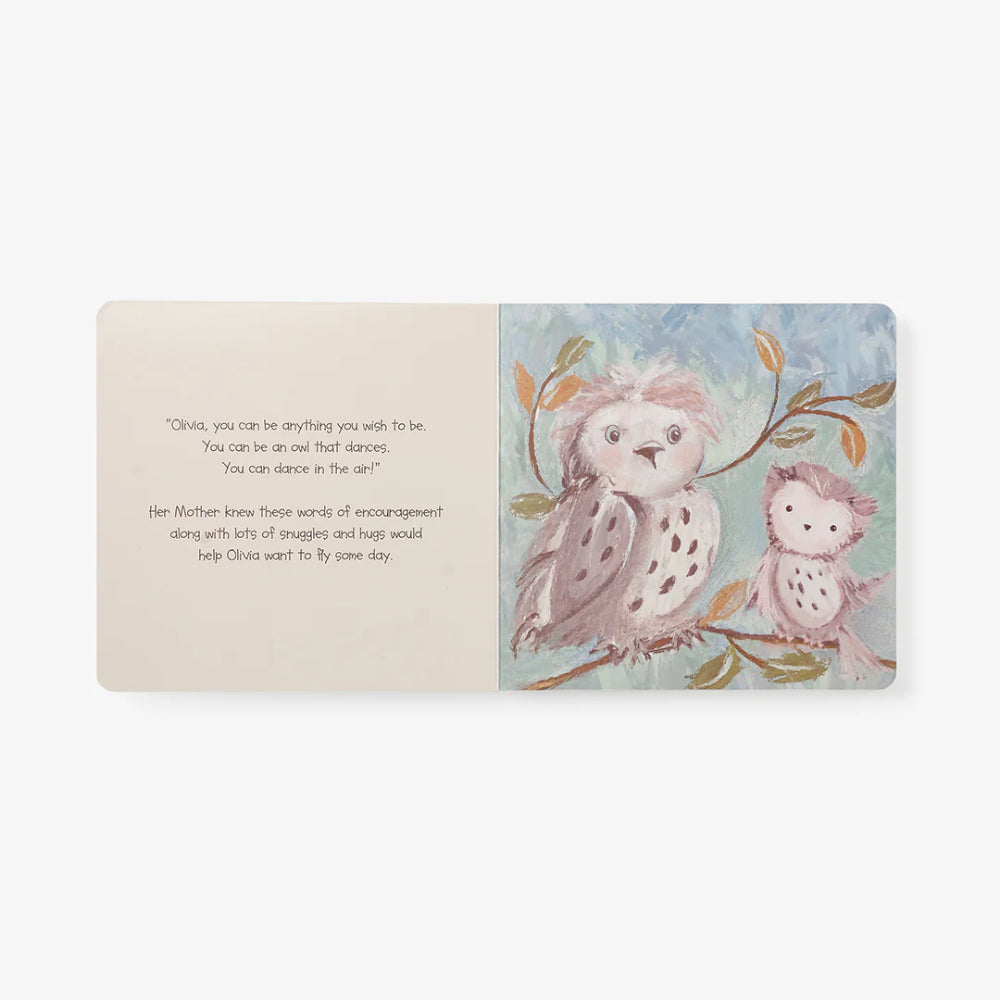 Exquisite Baby Olivia Owl Hand - Illustrated Board Book