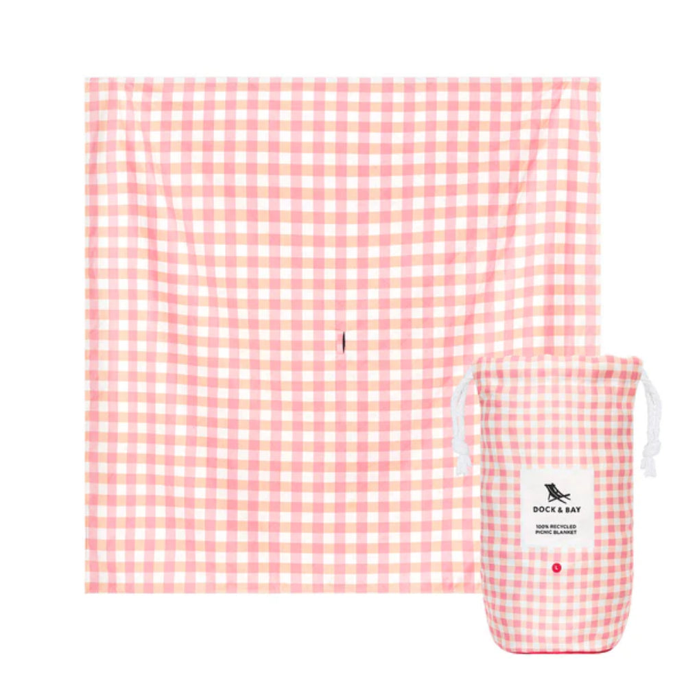 Extra Large Dock & Bay Sustainable Picnic Blanket for Outdoor Fun