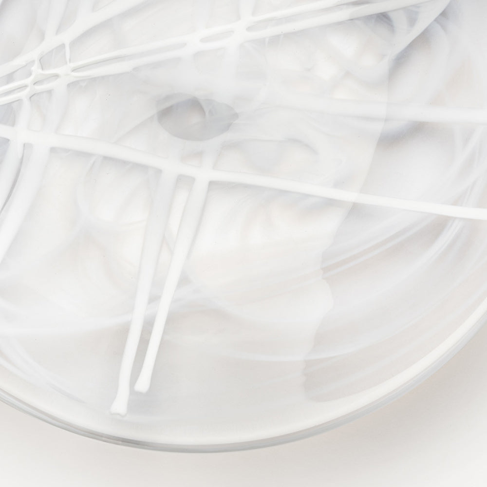 KostaBoda White Contrast Dish - Unique Centrifuged Glassware