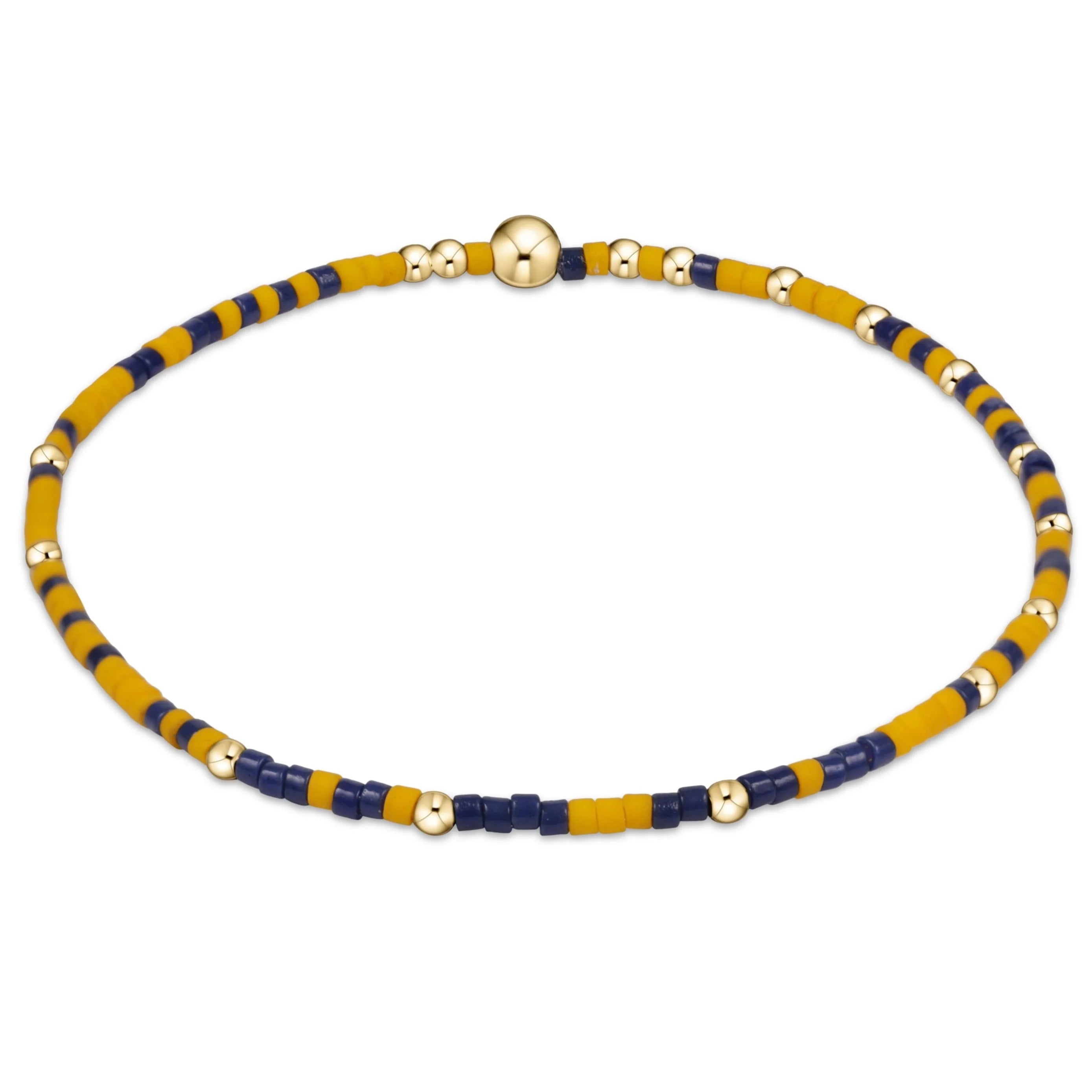 enewton 5.5-inch Golden Yellow Matte Navy egirl Gameday Bracelet of Unwritten Hope