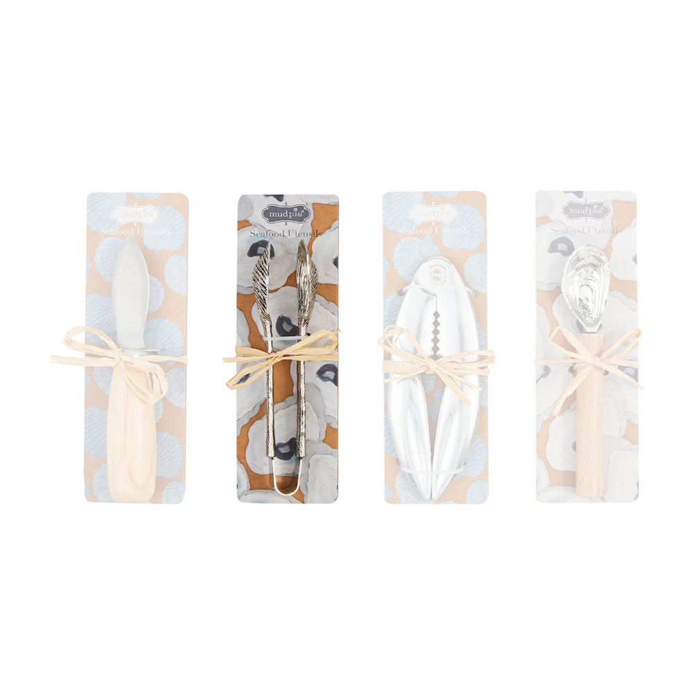 Mud Pie High - Quality Stainless Steel and Wood Seafood Utensils