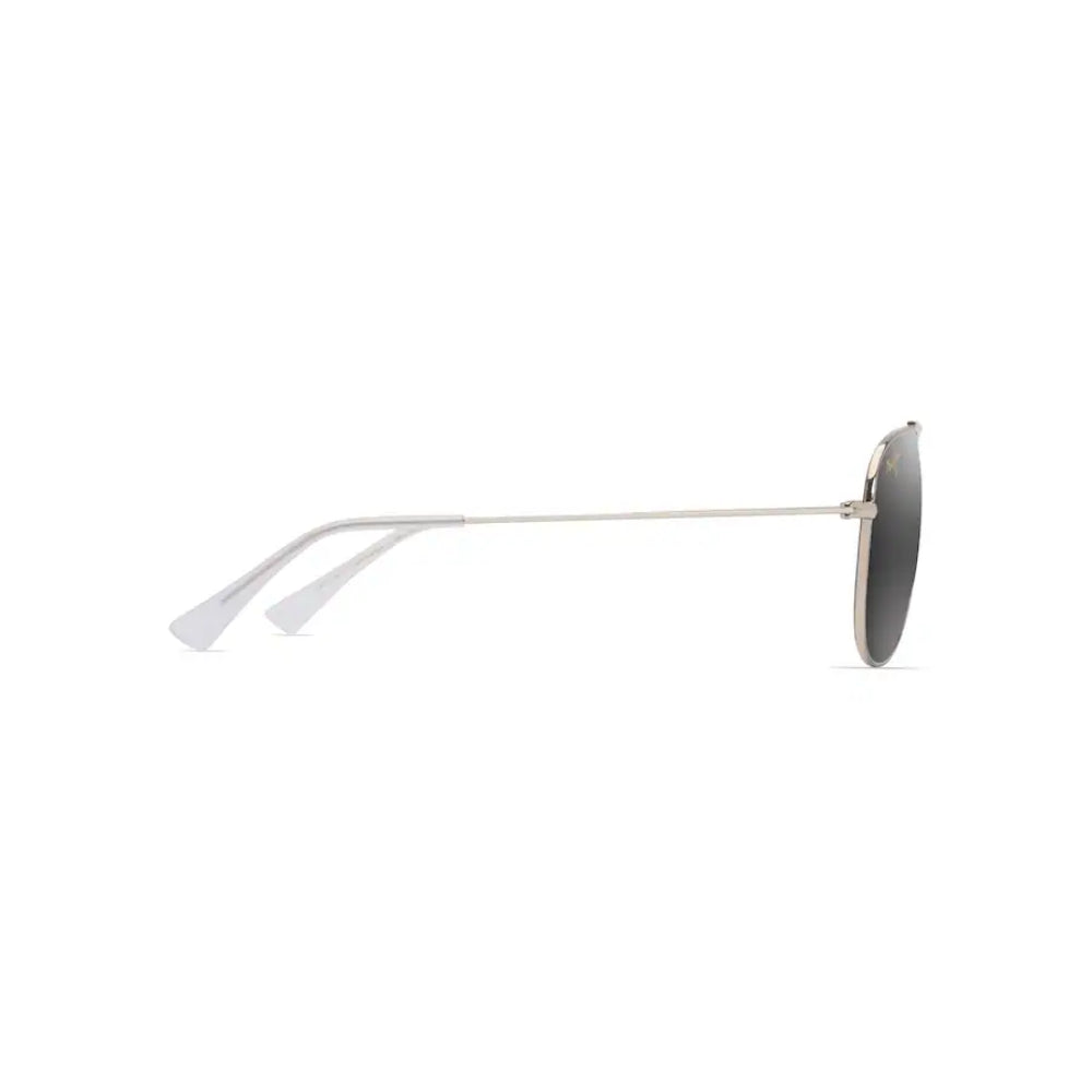 Maui Jim HAU‘OLI Shiny Light Gold Polarized Aviator Sunglasses with Wavy Pattern