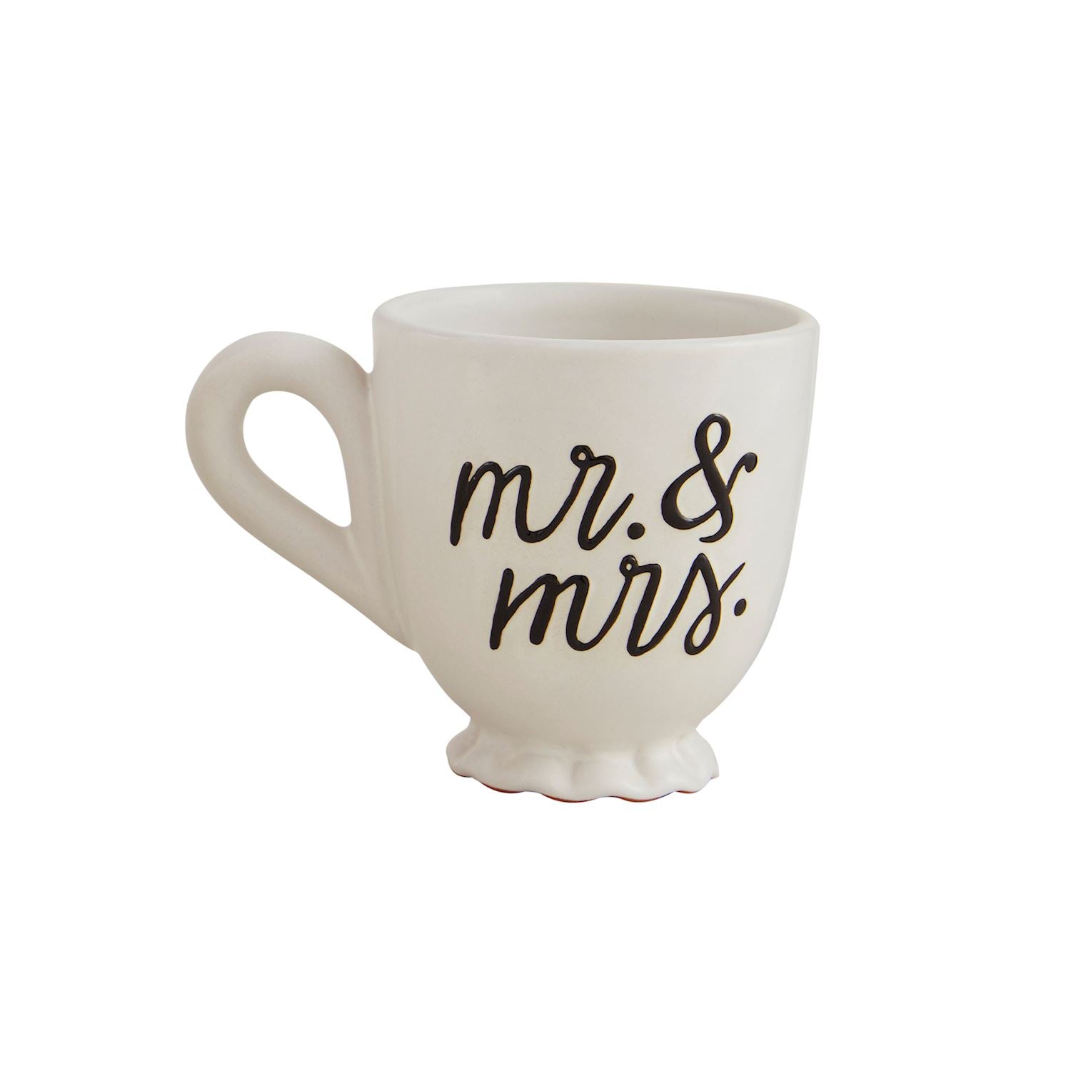 Exquisite Hand - painted Stoneware Wedding Mug with Pedestal Base (16 oz)