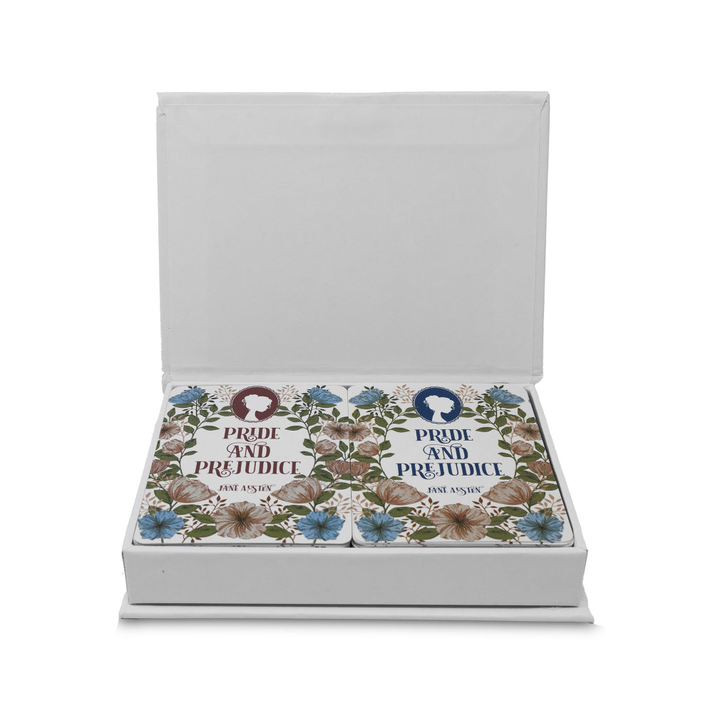Exquisite Steel Mill & Co Pride and Prejudice Themed Playing Cards