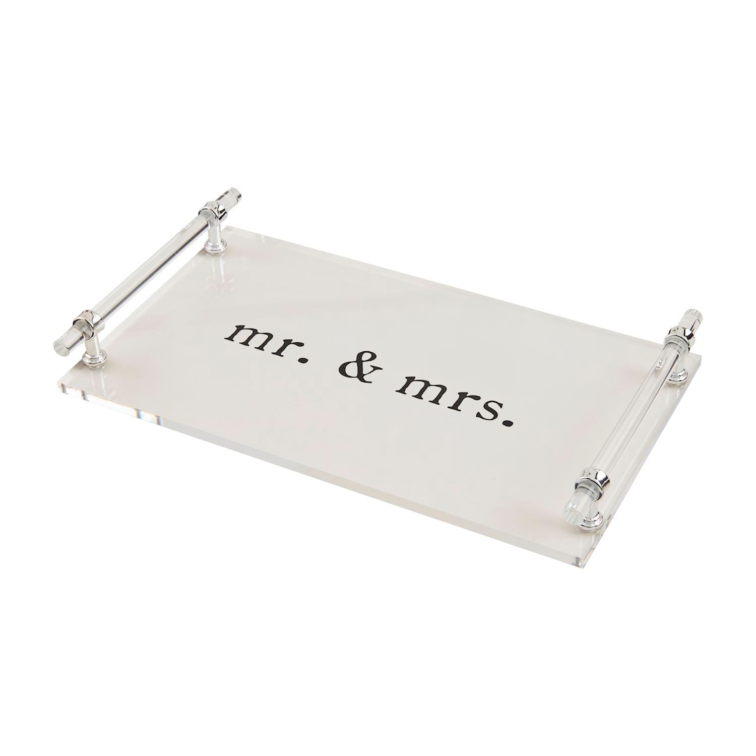 Mud Pie Acrylic Tray for Mr & Mrs Couples
