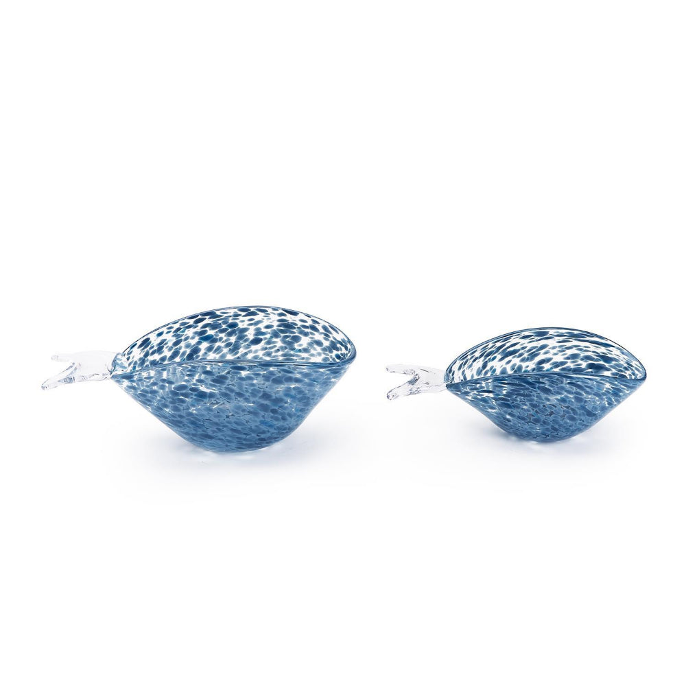 Two's Company Adorable Whale-Shaped High-Quality Glass Bowls