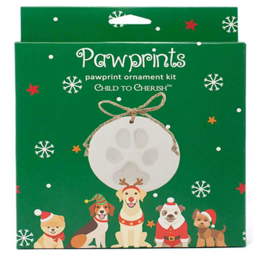 Adorable Child to Cherish Pawprint Keepsake Ornament for Decoration