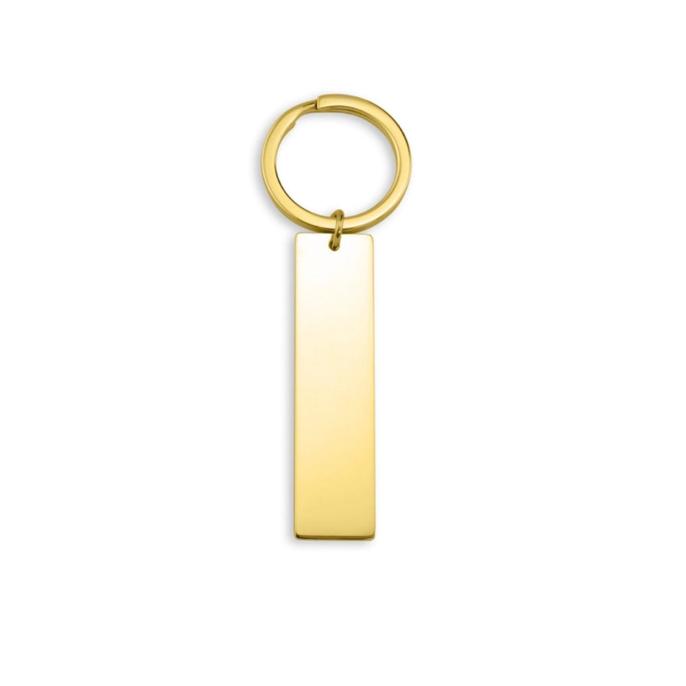 Engravable 316L Surgical Grade Stainless Steel Blank Bar Keychain