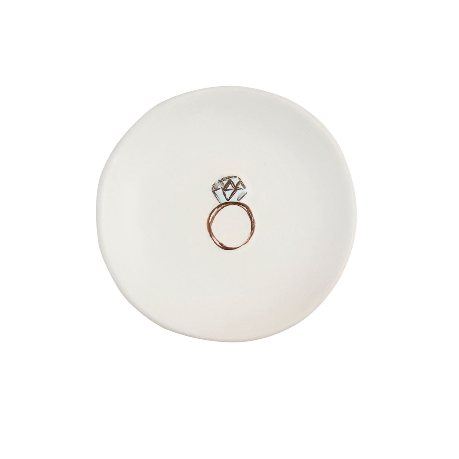 Mud Pie Stoneware Wedding Ring Dish with Three Style Options