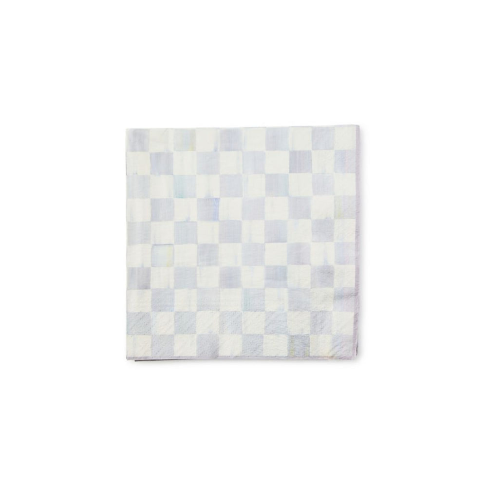 Mackenzie-Childs Premium Triple - Ply Sterling Check Dinner Paper Napkins