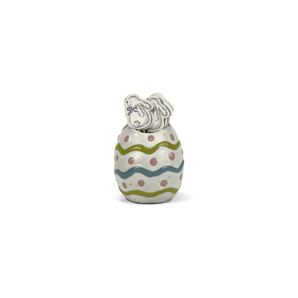 Hand - painted Stoneware Easter Toothpick Caddy 2 - piece Sets