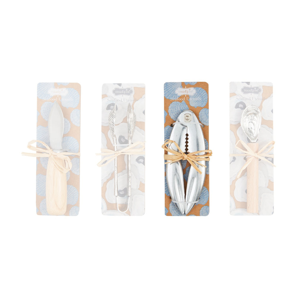 Mud Pie High - Quality Stainless Steel and Wood Seafood Utensils