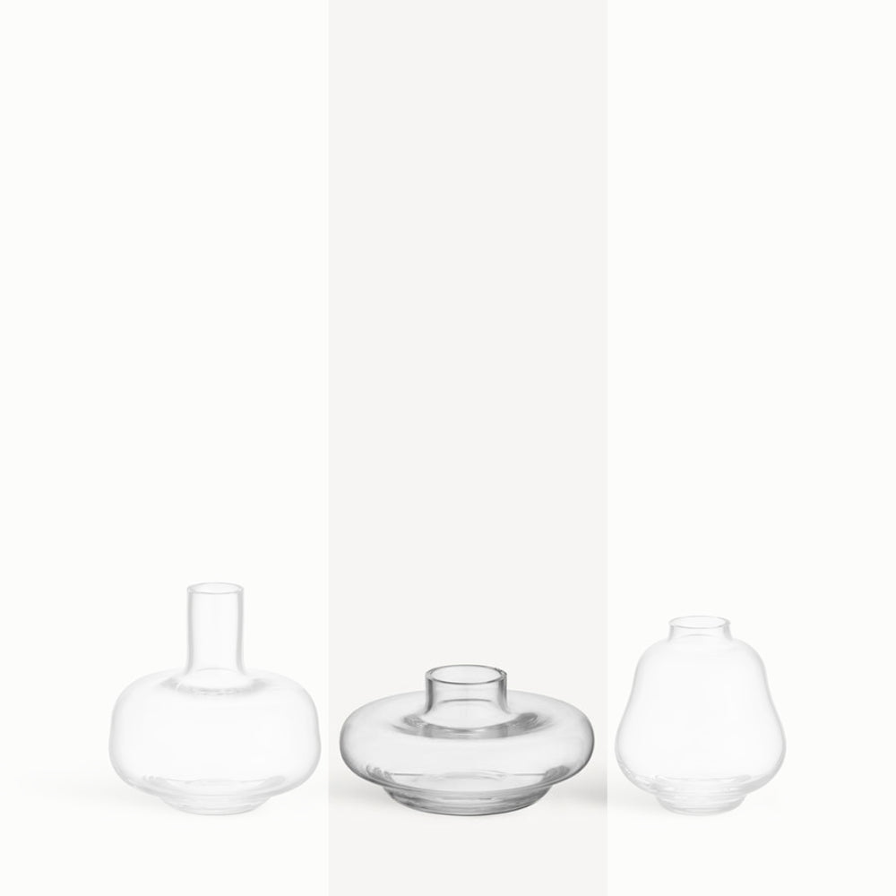 KostaBoda Transparent Mini Kappa Vase in Three Shapes