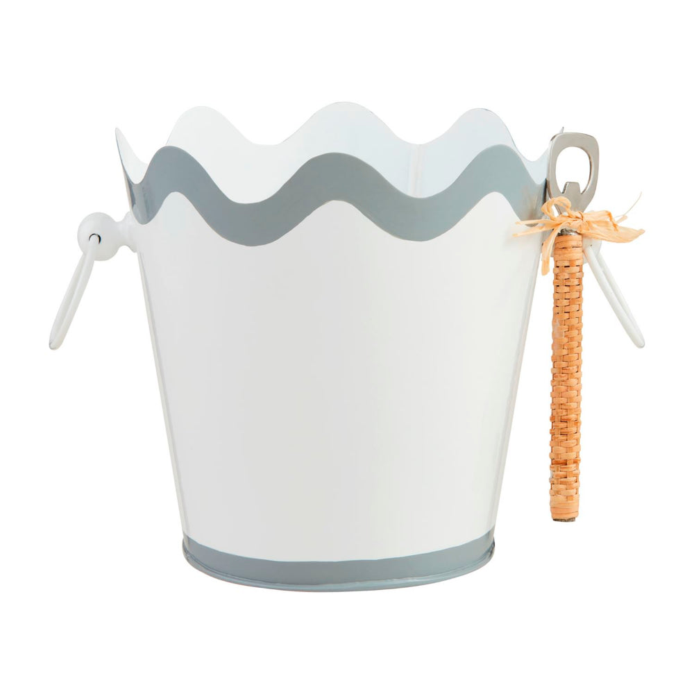 Mud Pie Wavy Ice Bucket Set