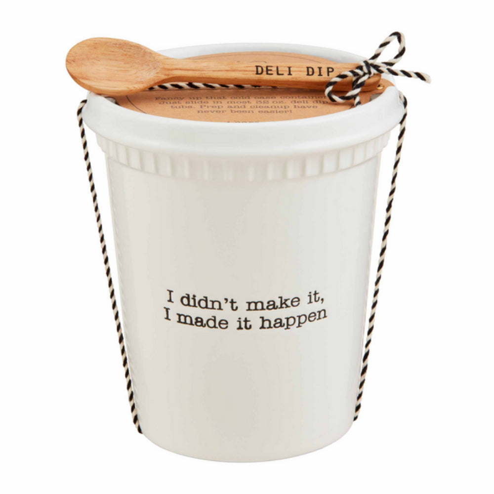 Mud Pie Ceramic Store-Bought Dip Container Sets in Small, Medium and Large Sizes