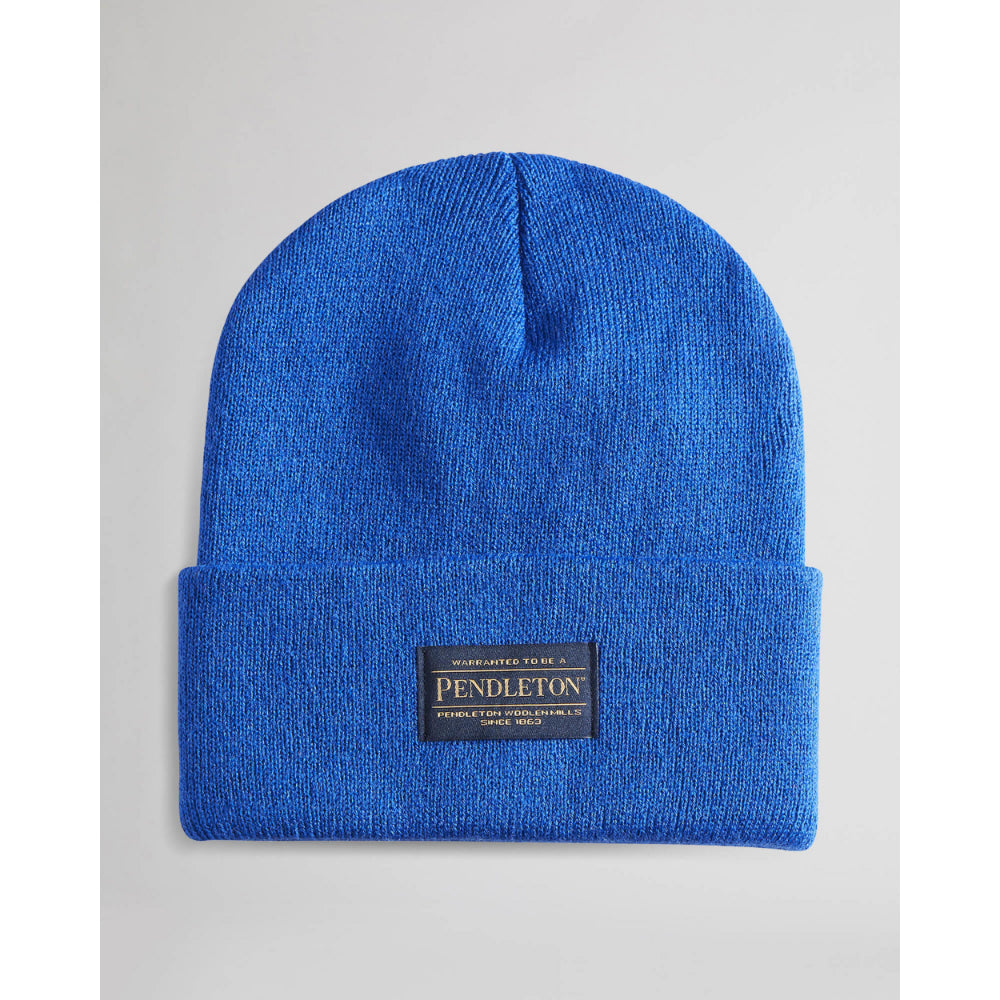 Pendleton Classic Stretchable Ribbed Knit Beanie with Logo Patch