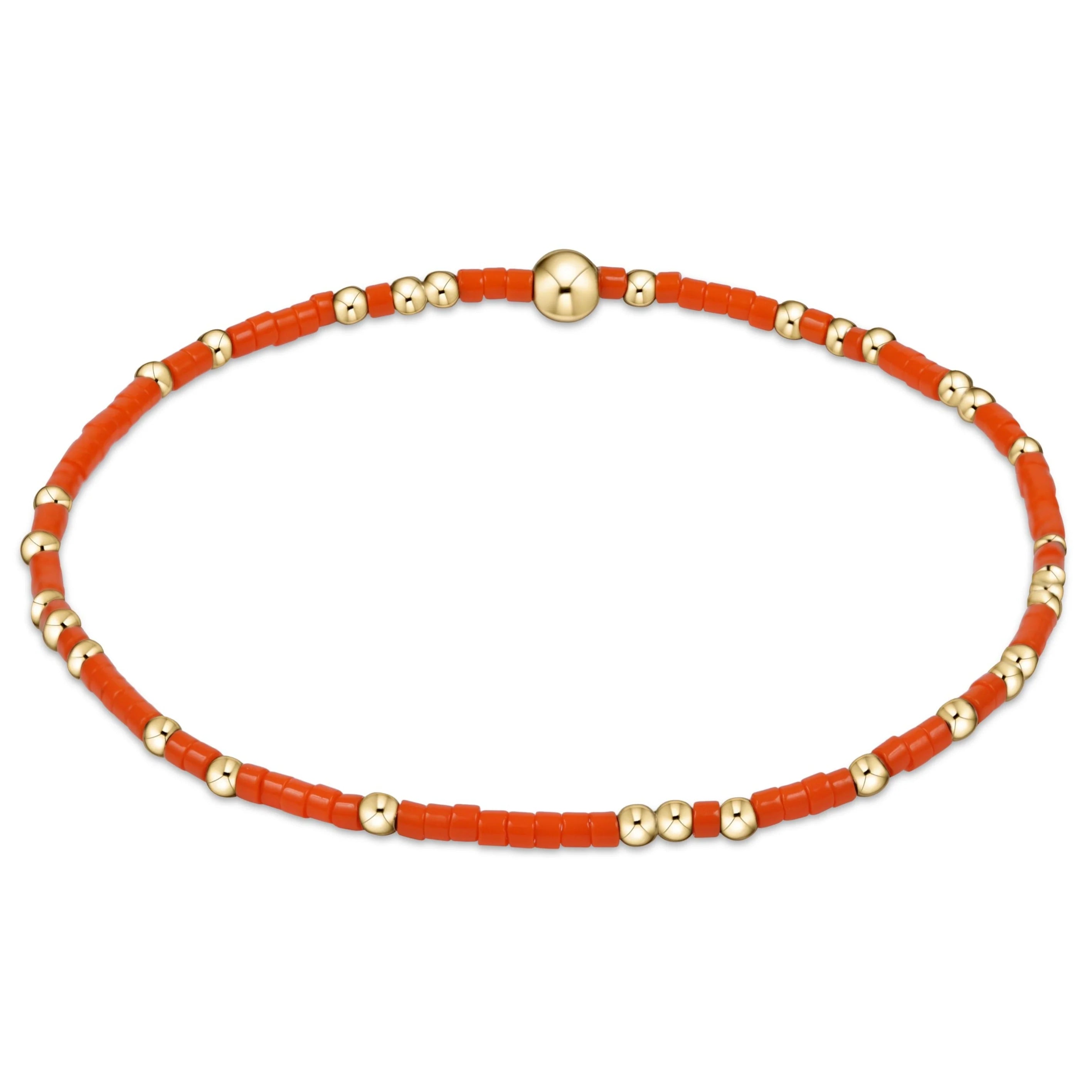 Enewton 5.5-inch egirl Style Gameday Bracelet with Unwritten Hope Design - Vivid Orange