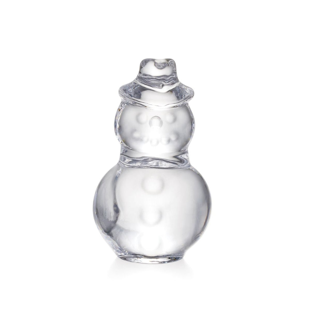 Simon Pearce Small Glass Snowman Decorative Item