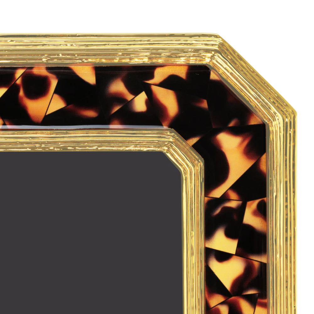 Michael Aram 5 x 7 Goldtone Enamel Tortoise Frame - A Whimsical Decor Piece