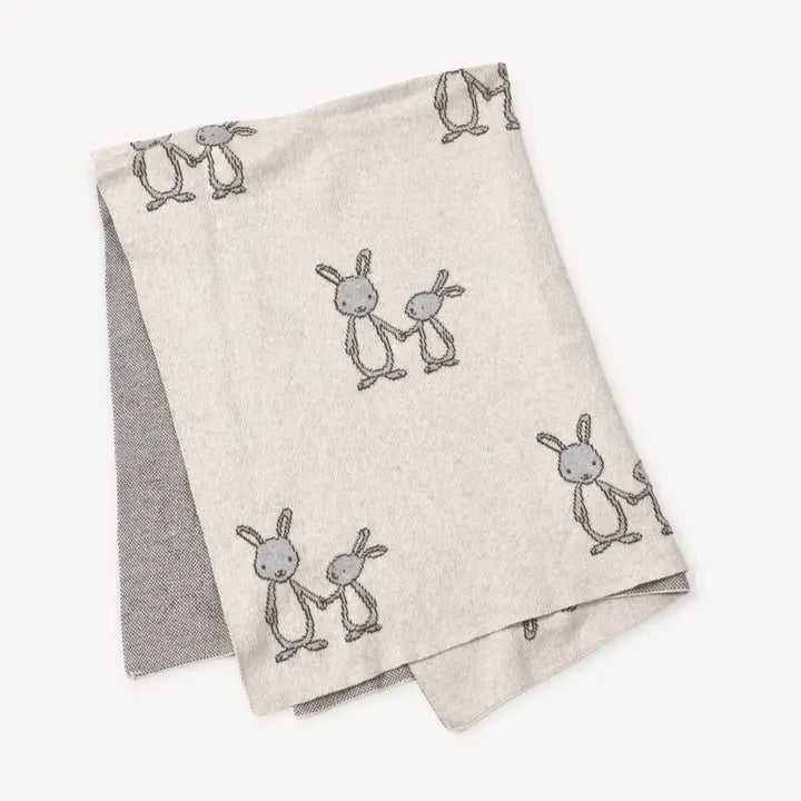 Viverano Organics Ultra-Soft Organic Cotton Jacquard Knit Baby Blanket