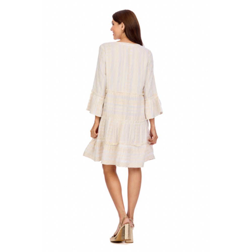 Mud Pie Women's Exquisite Selden Jacquard Formal Viscose Dress