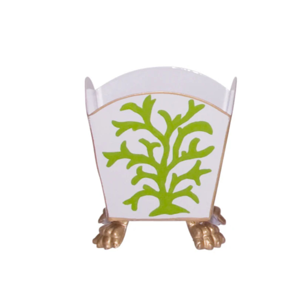 Small-Sized Dana Gibson Green Coral Decorative Plant Cachepot