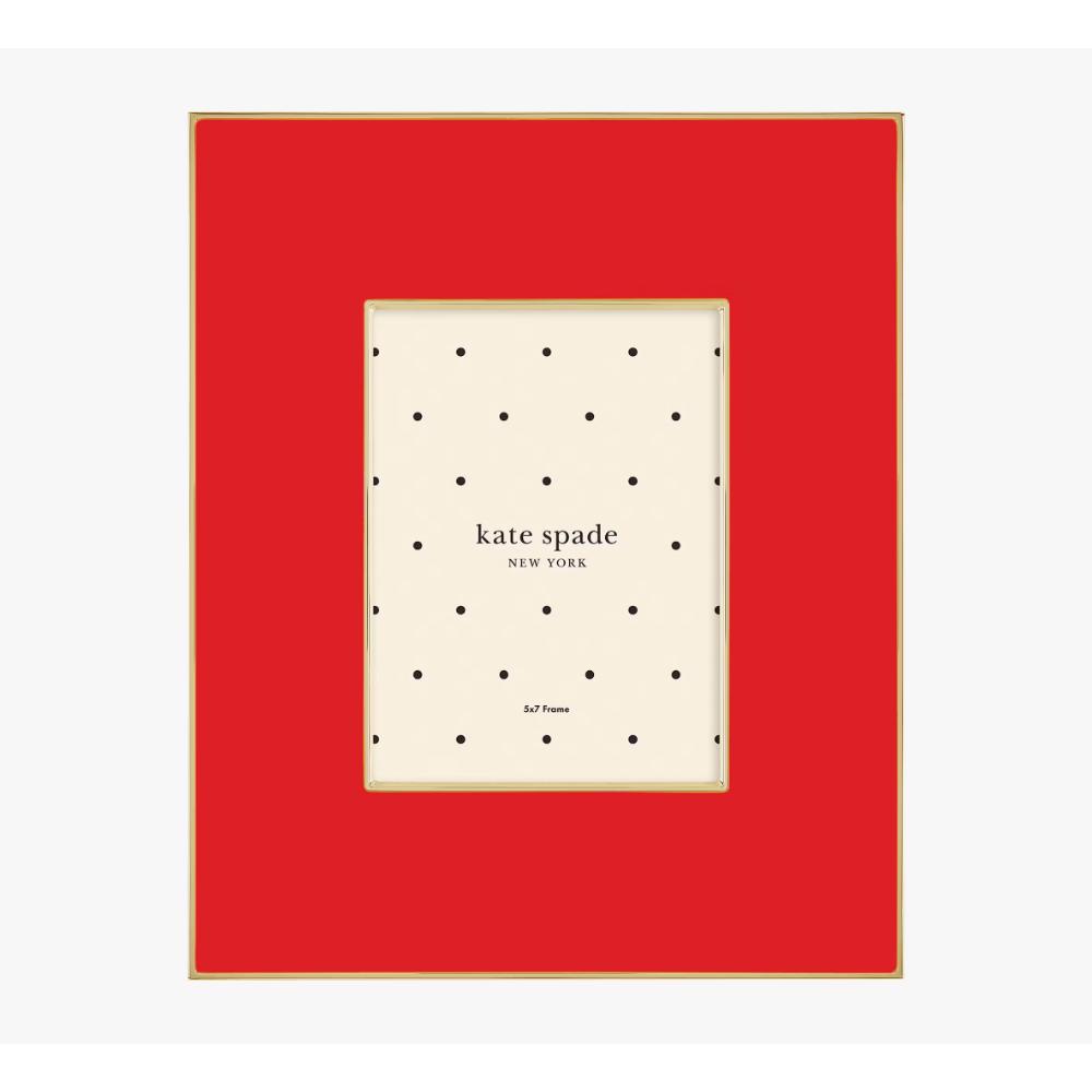 Kate Spade Vivid 5X7 Picture Frame in Red for Decorative Use