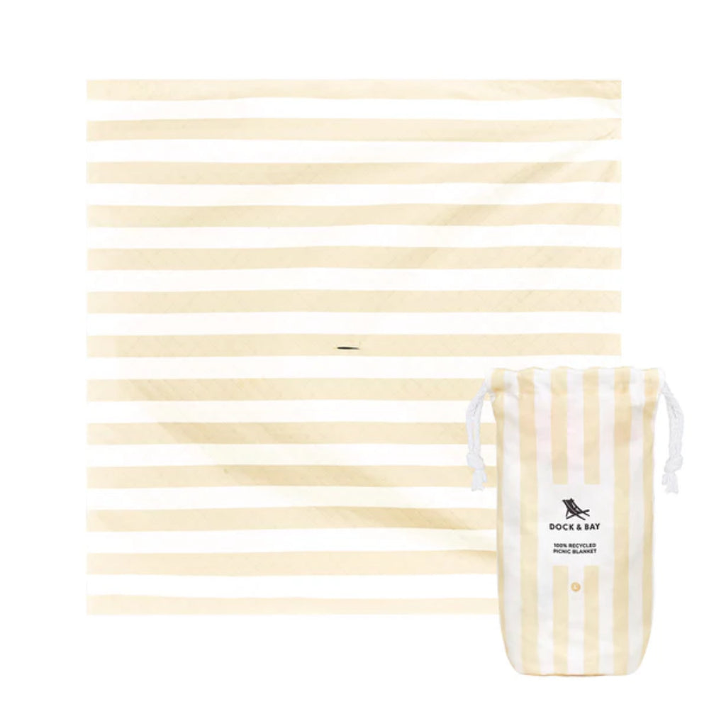 Extra Large Dock & Bay Sustainable Picnic Blanket for Outdoor Fun