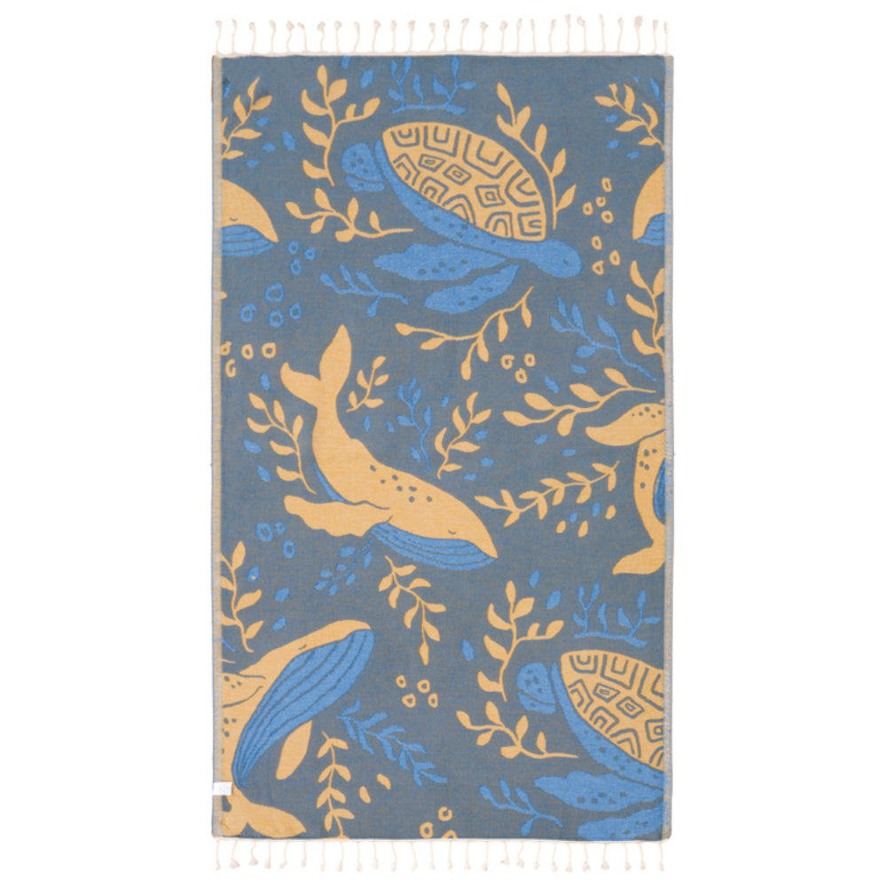 Sand Cloud Turkish Organic Cotton Barrier Reef Inspired Beach Towel